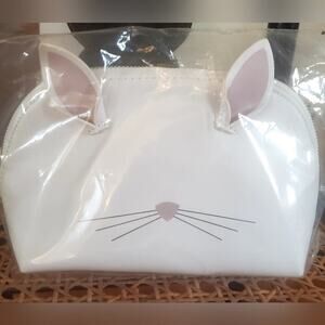 Minicci White Cat/Rabbit Cosmetic Bag